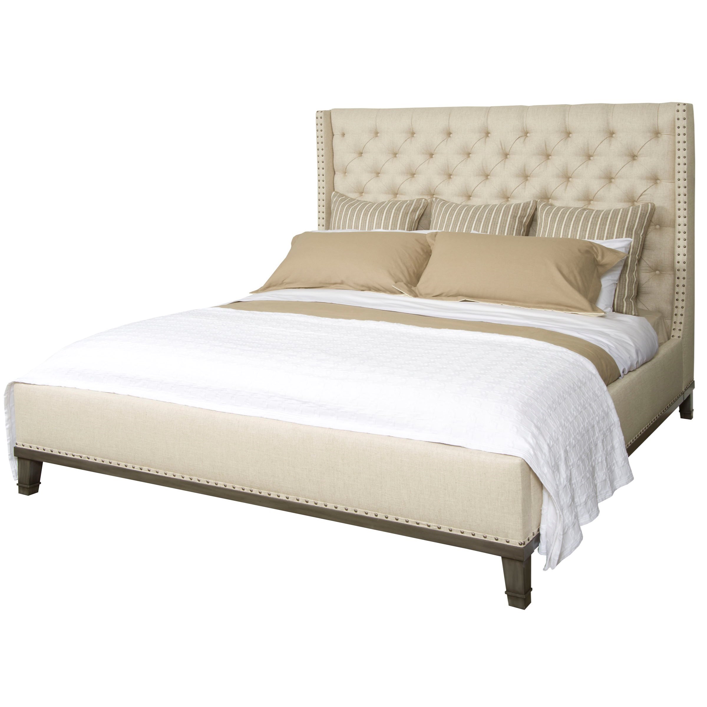 Weiss tufted sleigh bed sale